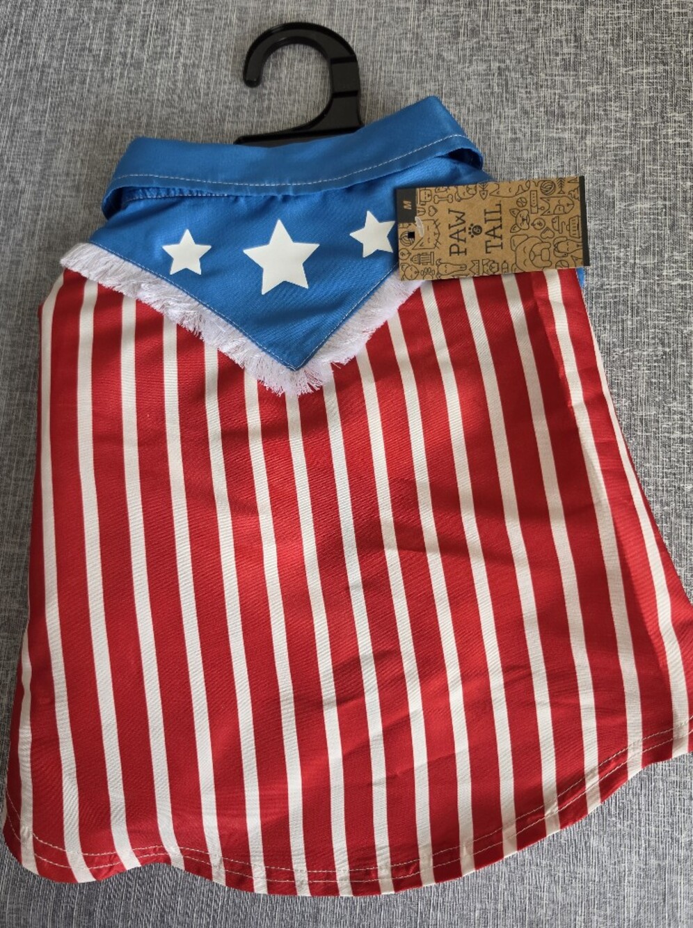 Paw & Tail 🇺🇲 Red White Blue Stars Stripes Pet Dog Shirt Medium 4th Of July
